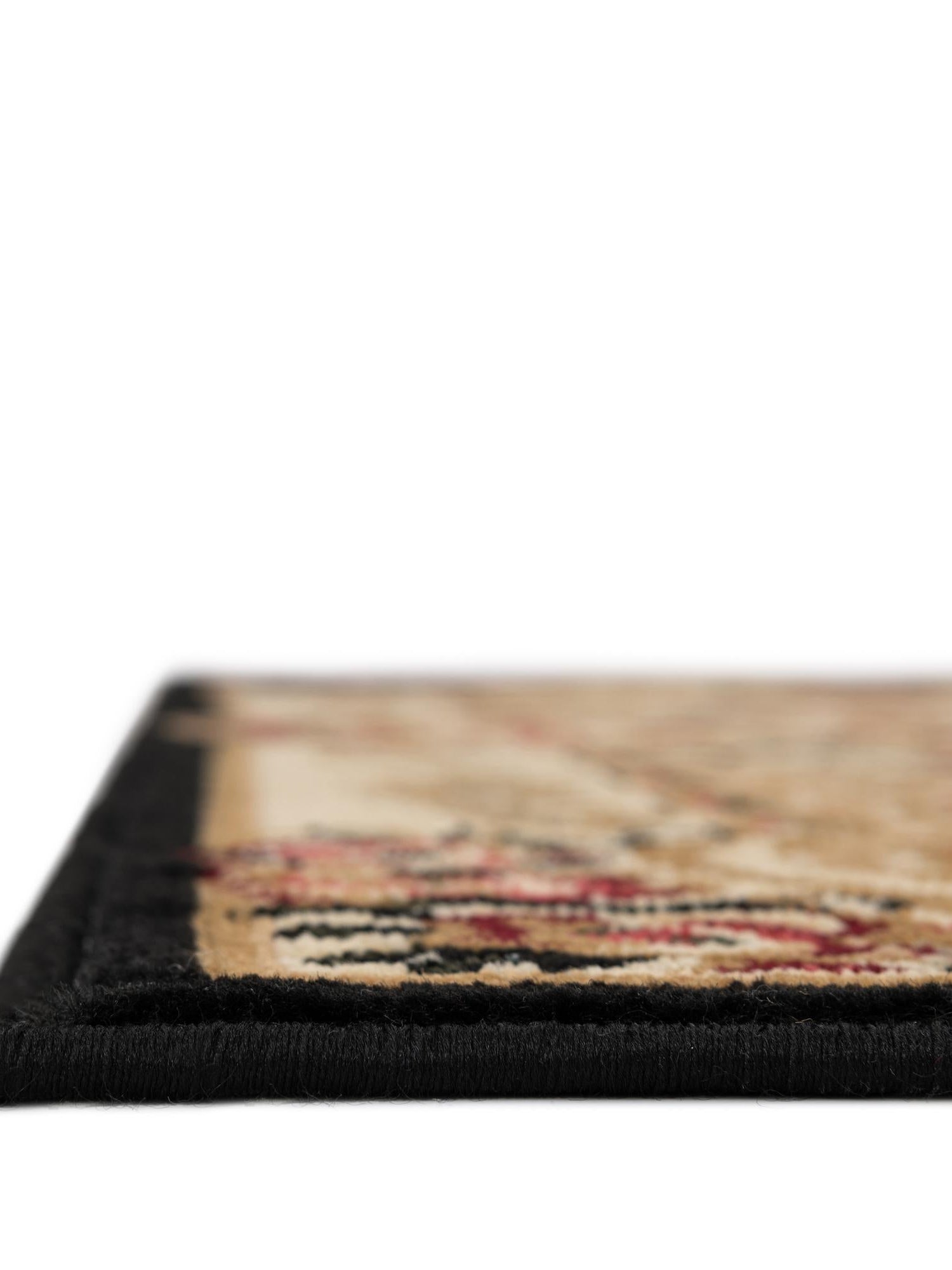Black 2' 7 x 10' Versailles Runner Area Rug