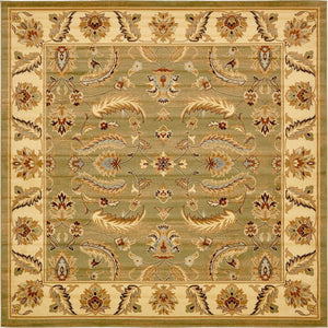 Green 10' x 10' Voyage Square Area Rug