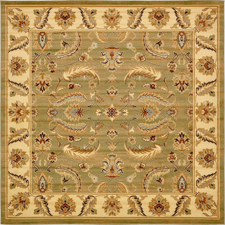 Green 10' x 10' Voyage Square Area Rug