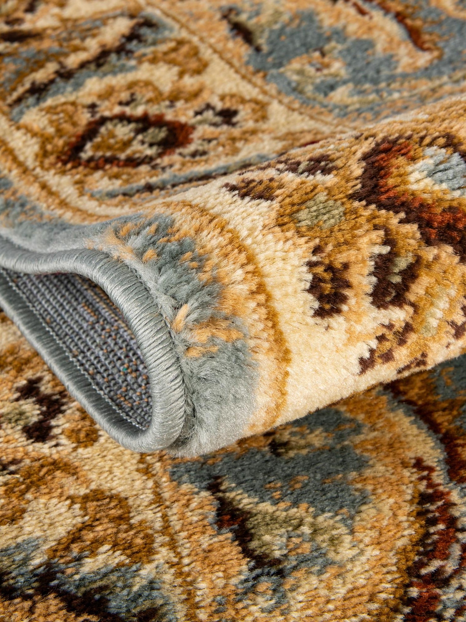 Light Blue 4' 1 x 4' 1 Voyage Square Area Rug