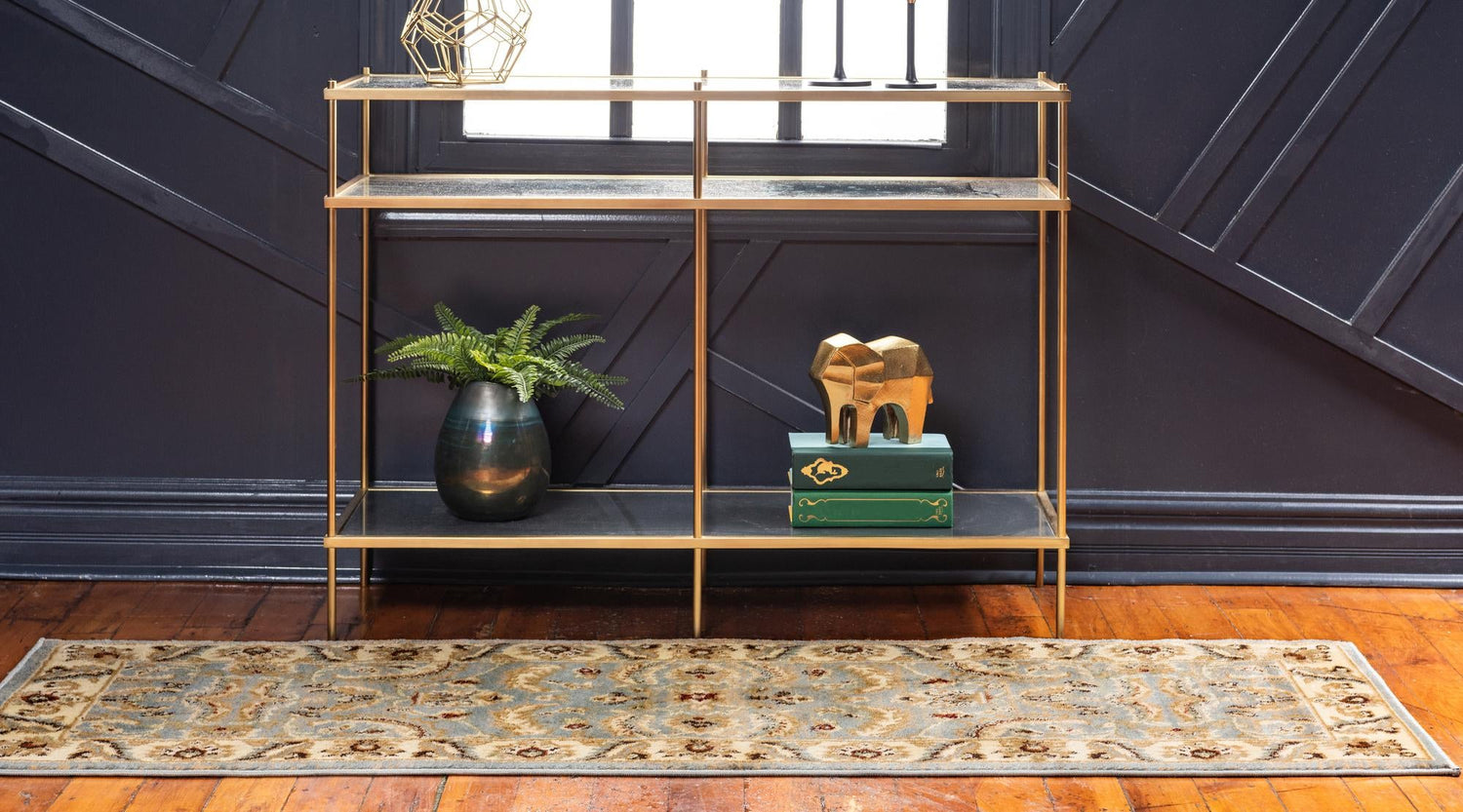 Light Blue 2' 7 x 10' Voyage Runner Area Rug