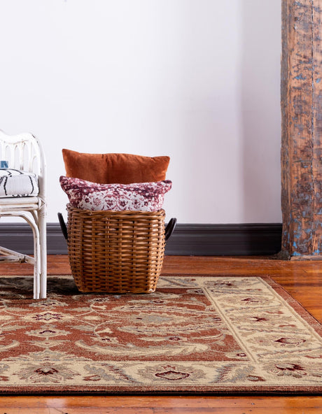 Brick Red 6' 1 x 6' 1 Voyage Square Area Rug