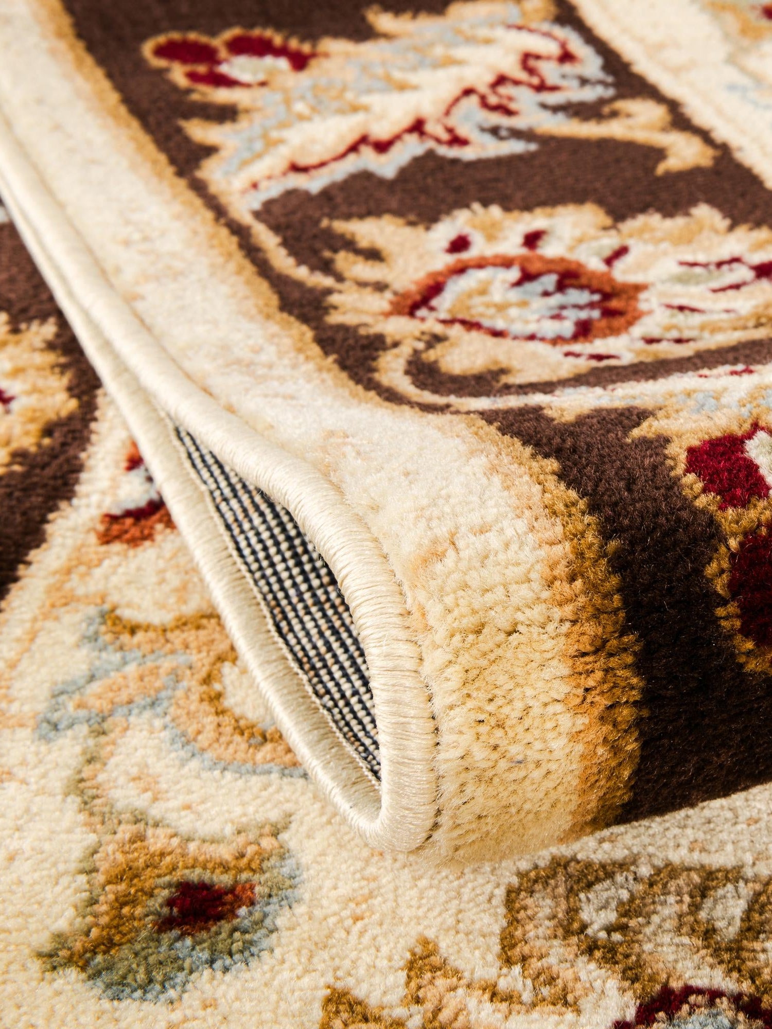 Cream 6' x 6' Voyage Square Area Rug