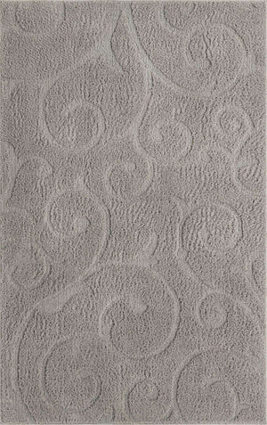 Light Gray 5' 1 x 8' Floral Shag Rectangle Area Rug Thick Soft Touch Fluffy & Plush Shaggy Pile 100% Polyester With Cotton Backing Carpet for Interior Design for Sale at Rug Engine