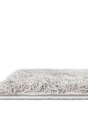 Light Gray 2' 7 x 10' Floral Shag Runner Area Rug Thick Soft Touch Fluffy & Plush Shaggy Pile 100% Polyester With Cotton Backing Carpet for Interior Design for Sale at Rug Engine