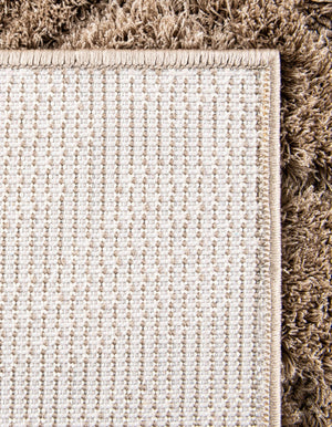 Beige 2' x 6' 7 Floral Shag Runner Area Rug Thick Soft Touch Fluffy & Plush Shaggy Pile 100% Polyester With Cotton Backing Carpet for Interior Design for Sale at Rug Engine
