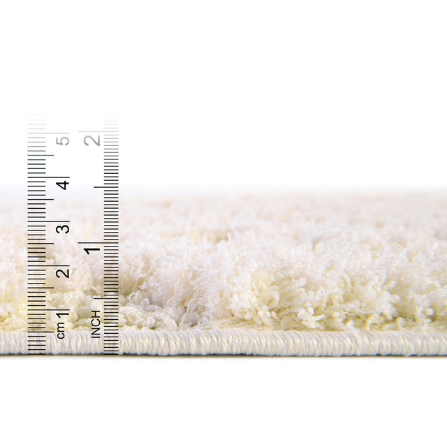 Ivory 8' x 10' Floral Shag Rectangle Area Rug Thick Soft Touch Fluffy & Plush Shaggy Pile 100% Polyester With Cotton Backing Carpet for Interior Design for Sale at Rug Engine