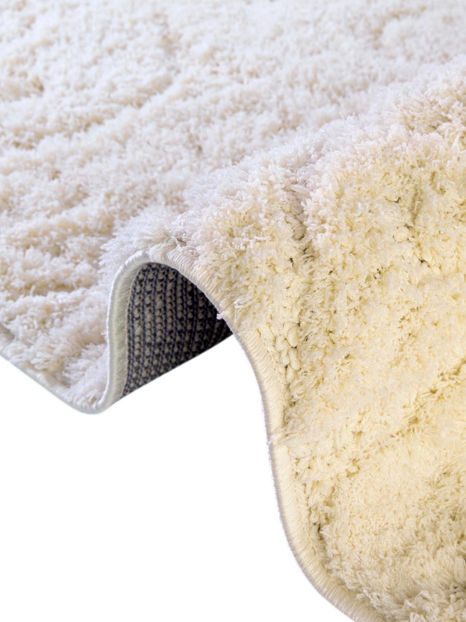 Ivory 4' 1 x 6' 1 Floral Shag Rectangle Area Rug Thick Soft Touch Fluffy & Plush Shaggy Pile 100% Polyester With Cotton Backing Carpet for Interior Design for Sale at Rug Engine