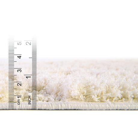 Ivory 2' x 6' 9 Floral Shag Runner Area Rug Thick Soft Touch Fluffy & Plush Shaggy Pile 100% Polyester With Cotton Backing Carpet for Interior Design for Sale at Rug Engine