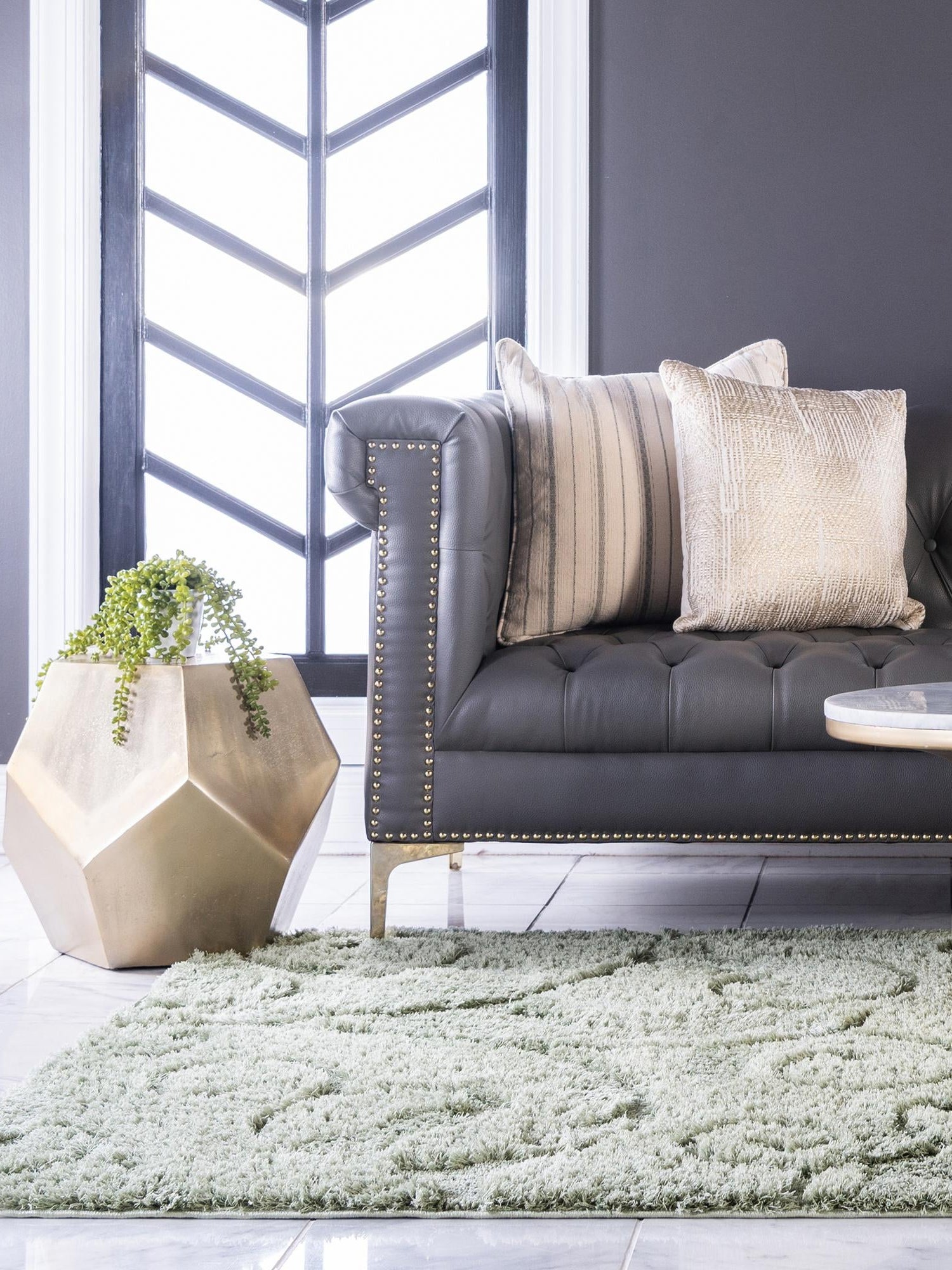Green 4' 1 x 6' 1 Floral Shag Rectangle Area Rug Thick Soft Touch Fluffy & Plush Shaggy Pile 100% Polyester With Cotton Backing Carpet for Interior Design for Sale at Rug Engine
