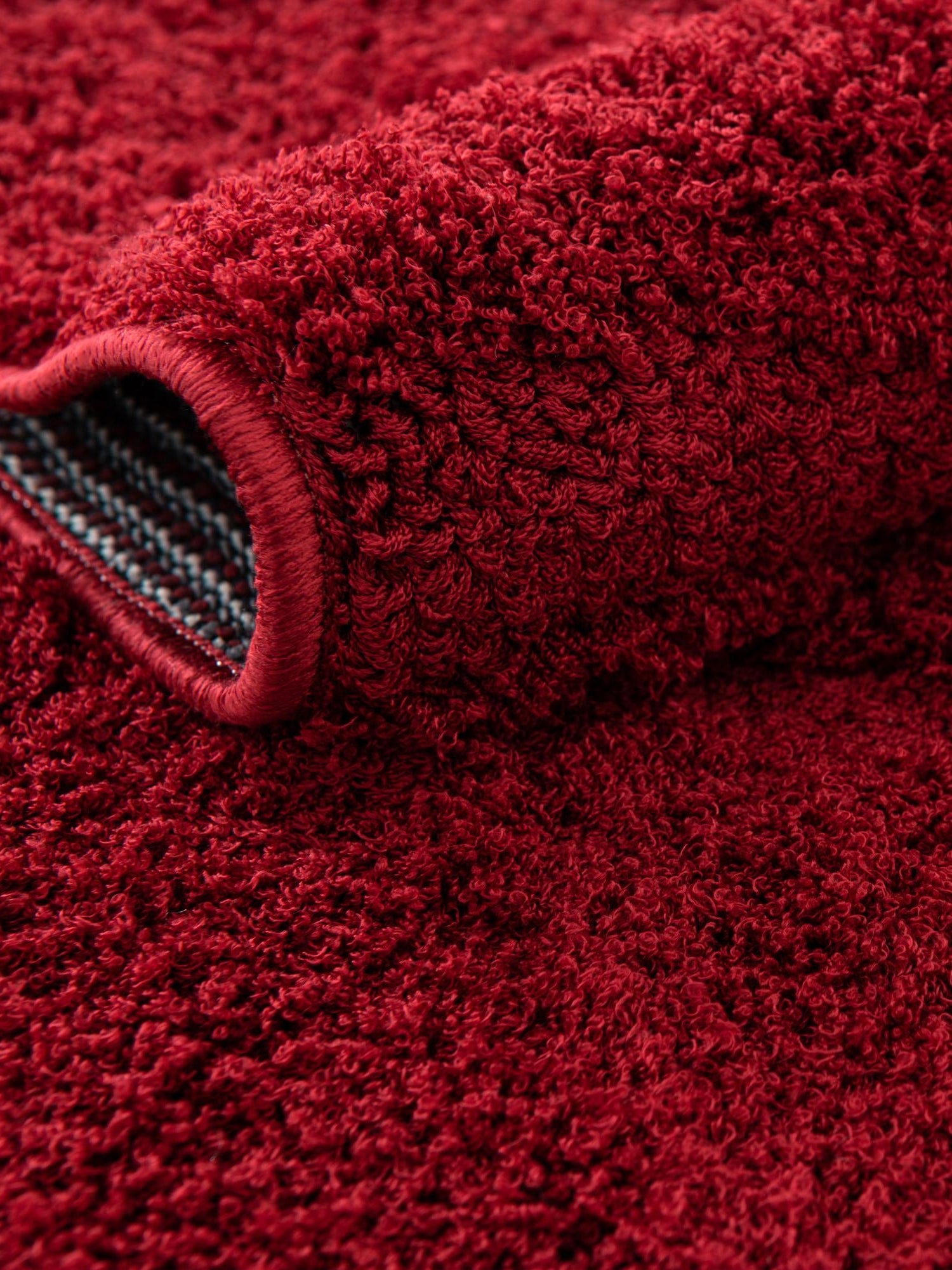 Red 2' x 3' 1 Floral Shag Rectangle Area Rug Thick Soft Touch Fluffy & Plush Shaggy Pile 100% Polyester With Cotton Backing Carpet for Interior Design for Sale at Rug Engine