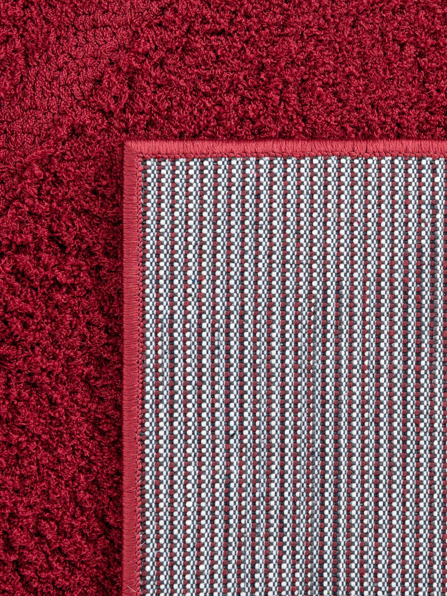 Red 8' x 10' Floral Shag Rectangle Area Rug Thick Soft Touch Fluffy & Plush Shaggy Pile 100% Polyester With Cotton Backing Carpet for Interior Design for Sale at Rug Engine