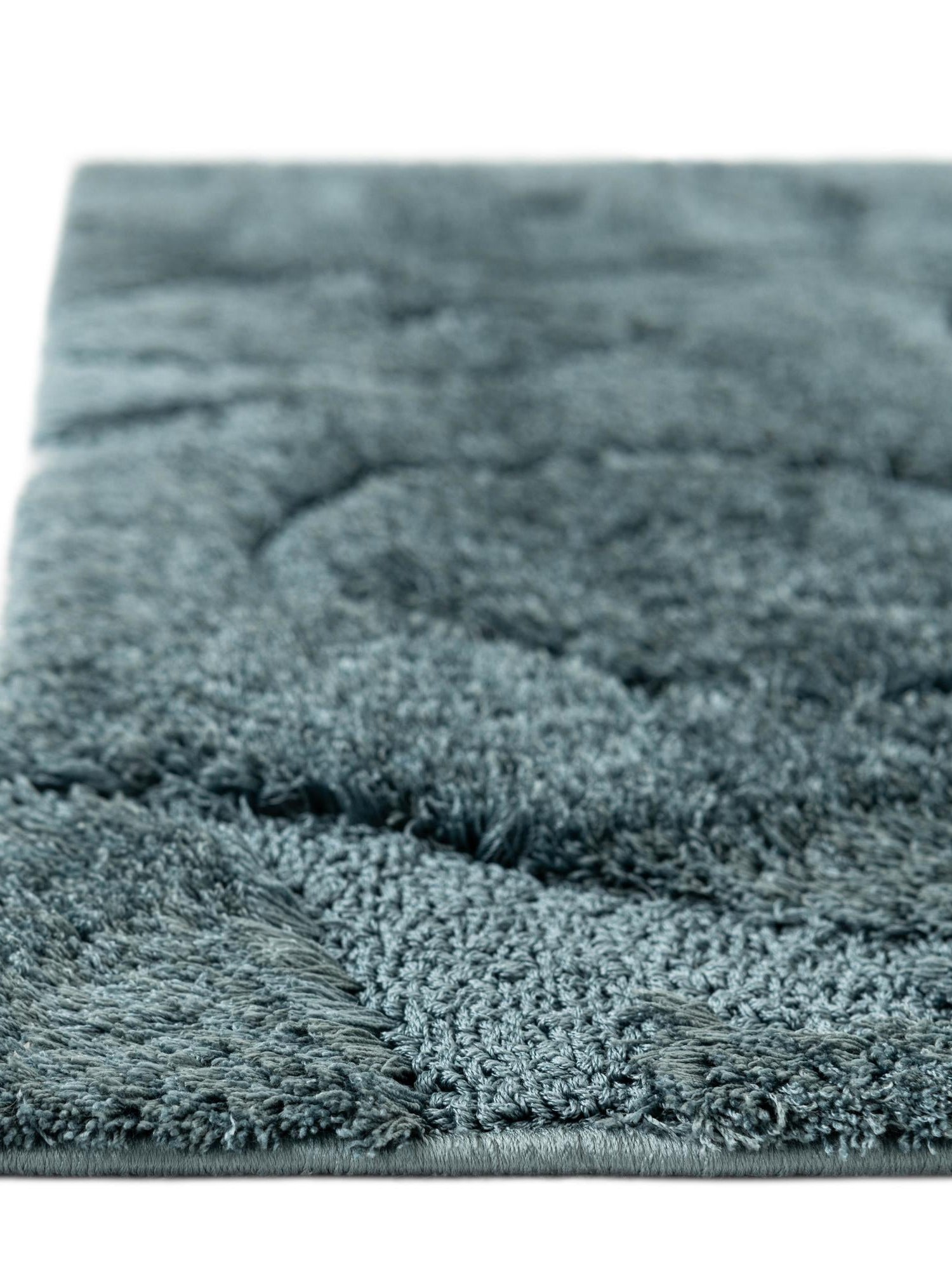 Blue 4' x 6' Floral Shag Rectangle Area Rug Thick Soft Touch Fluffy & Plush Shaggy Pile 100% Polyester With Cotton Backing Carpet for Interior Design for Sale at Rug Engine