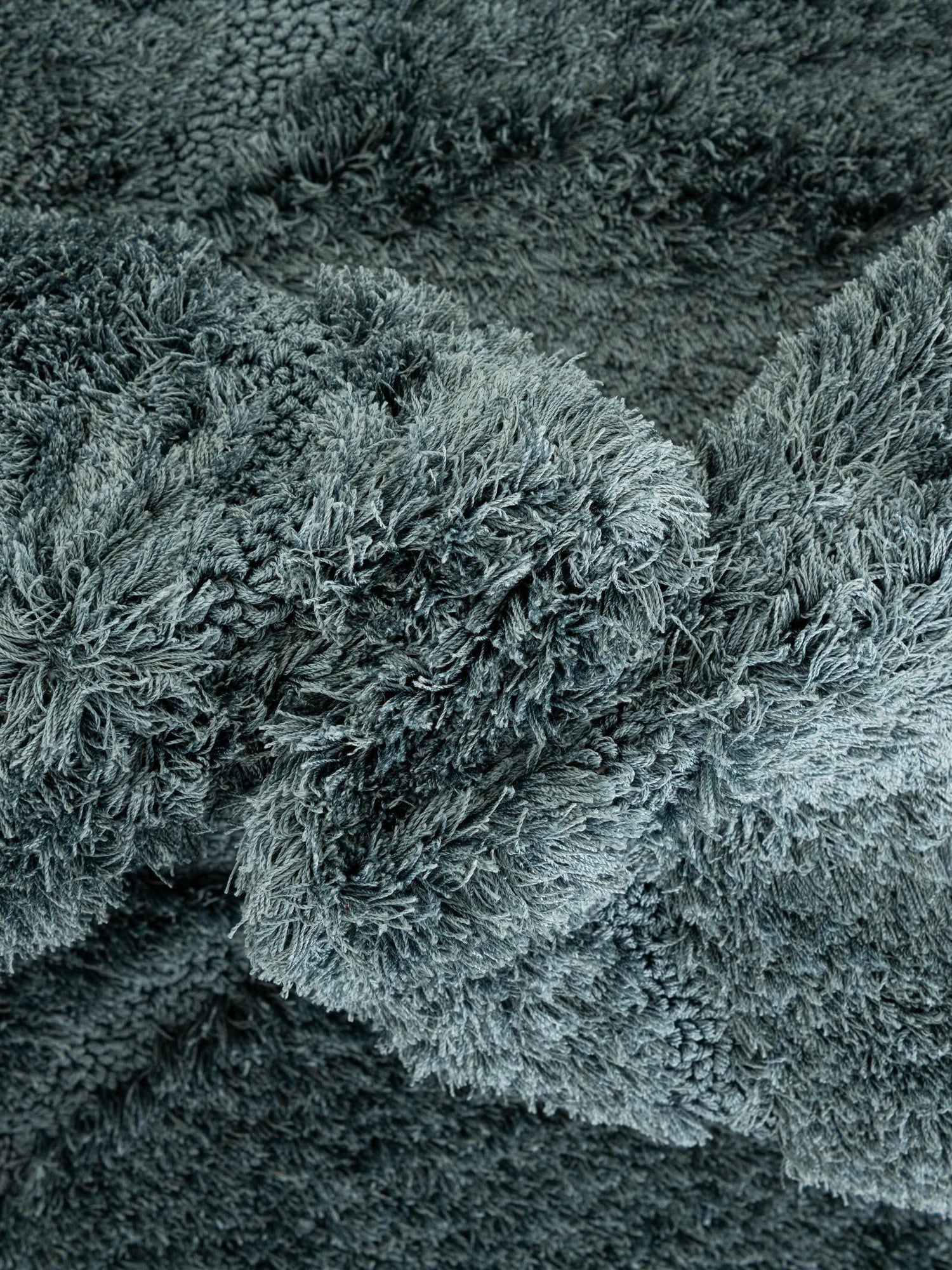 Blue 4' x 6' Floral Shag Rectangle Area Rug Thick Soft Touch Fluffy & Plush Shaggy Pile 100% Polyester With Cotton Backing Carpet for Interior Design for Sale at Rug Engine