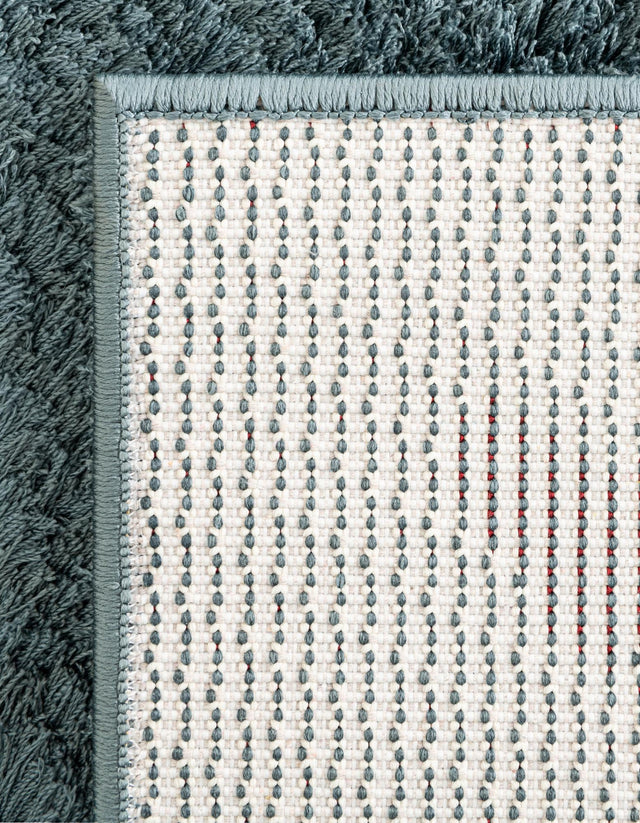 Blue 2' 7 x 10' Floral Shag Runner Area Rug Thick Soft Touch Fluffy & Plush Shaggy Pile 100% Polyester With Cotton Backing Carpet for Interior Design for Sale at Rug Engine