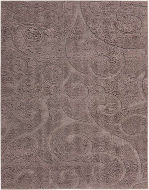 Violet 8' x 10' Floral Shag Rectangle Area Rug Thick Soft Touch Fluffy & Plush Shaggy Pile 100% Polyester With Cotton Backing Carpet for Interior Design for Sale at Rug Engine