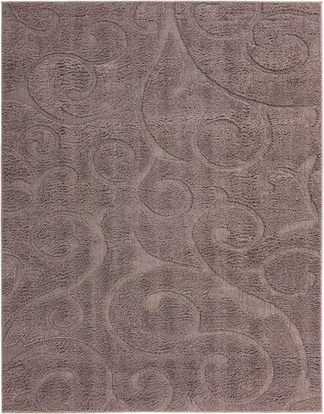 Violet 8' x 10' Floral Shag Rectangle Area Rug Thick Soft Touch Fluffy & Plush Shaggy Pile 100% Polyester With Cotton Backing Carpet for Interior Design for Sale at Rug Engine