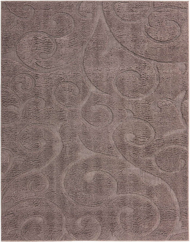 Violet 8' x 10' Floral Shag Rectangle Area Rug Thick Soft Touch Fluffy & Plush Shaggy Pile 100% Polyester With Cotton Backing Carpet for Interior Design for Sale at Rug Engine