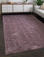 Violet 9' x 12' 2 Floral Shag Rectangle Area Rug Thick Soft Touch Fluffy & Plush Shaggy Pile 100% Polyester With Cotton Backing Carpet for Interior Design for Sale at Rug Engine