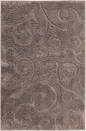 Violet 4' 1 x 6' 1 Floral Shag Rectangle Area Rug Thick Soft Touch Fluffy & Plush Shaggy Pile 100% Polyester With Cotton Backing Carpet for Interior Design for Sale at Rug Engine