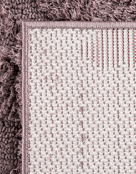 Violet 2' 7 x 10' Floral Shag Runner Area Rug Thick Soft Touch Fluffy & Plush Shaggy Pile 100% Polyester With Cotton Backing Carpet for Interior Design for Sale at Rug Engine
