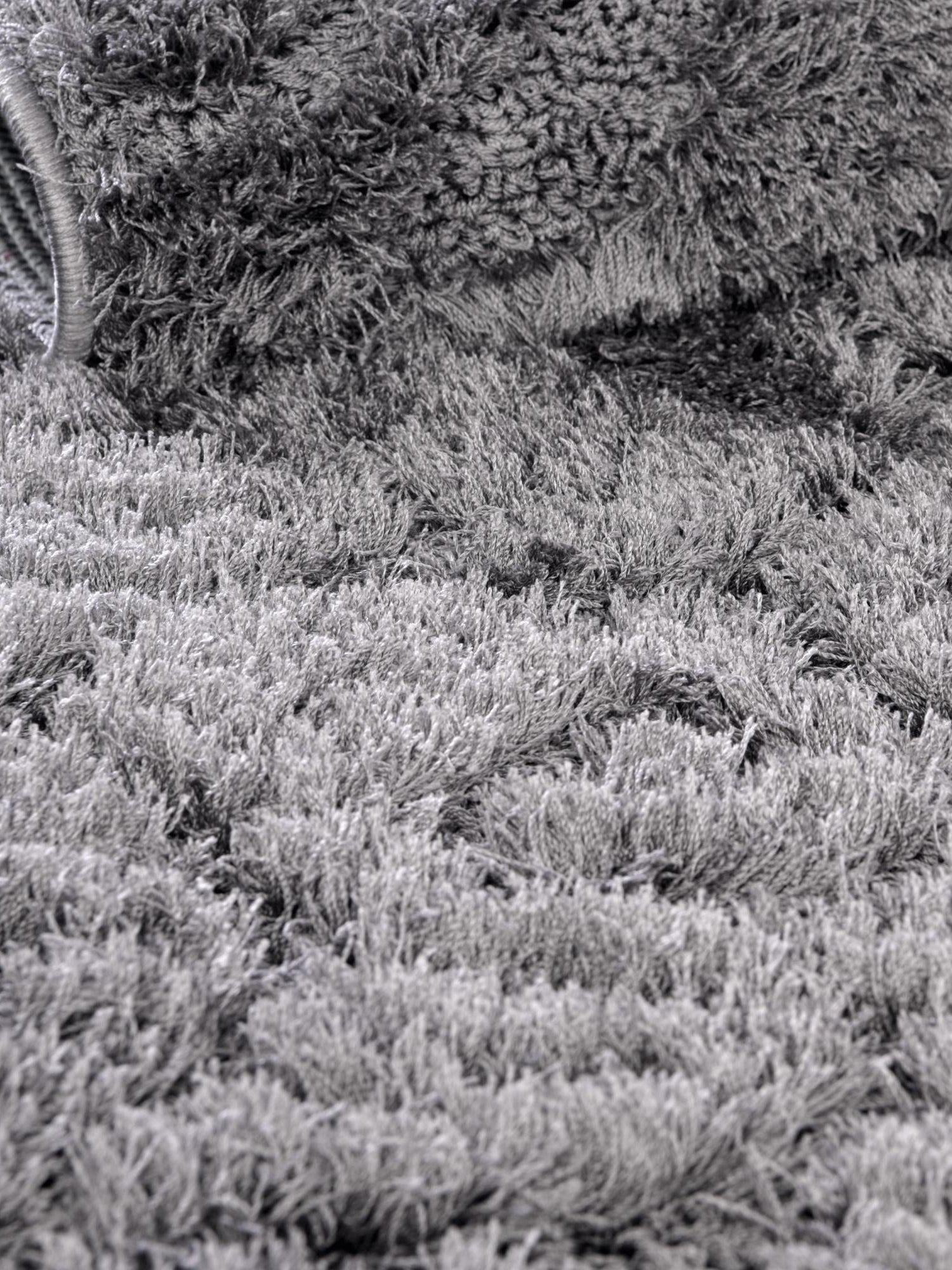 Dark Gray 9' x 12' 2 Floral Shag Rectangle Area Rug Thick Soft Touch Fluffy & Plush Shaggy Pile 100% Polyester With Cotton Backing Carpet for Interior Design for Sale at Rug Engine