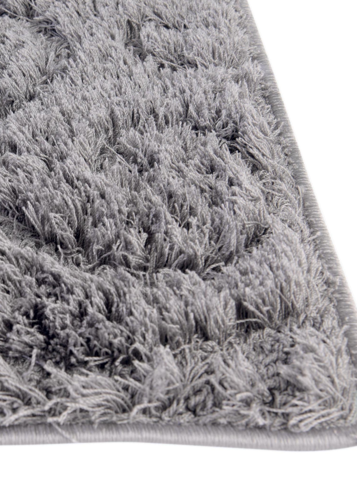 Dark Gray 4' 1 x 6' 1 Floral Shag Rectangle Area Rug Thick Soft Touch Fluffy & Plush Shaggy Pile 100% Polyester With Cotton Backing Carpet for Interior Design for Sale at Rug Engine