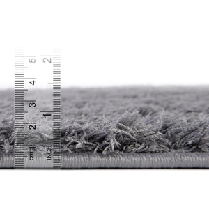 Dark Gray 2' 7 x 10' Floral Shag Runner Area Rug Thick Soft Touch Fluffy & Plush Shaggy Pile 100% Polyester With Cotton Backing Carpet for Interior Design for Sale at Rug Engine