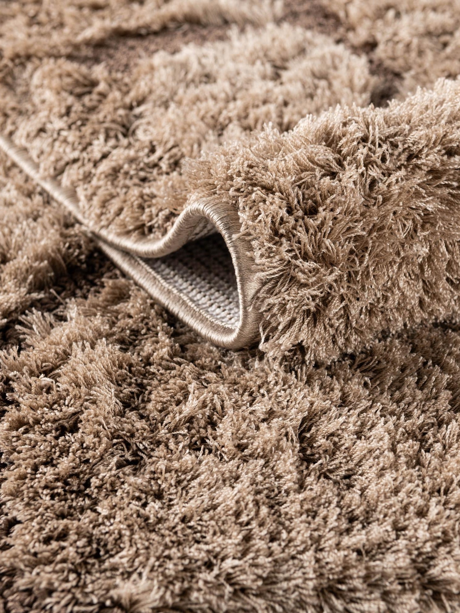 Light Brown 5' 1 x 8' Floral Shag Rectangle Area Rug Thick Soft Touch Fluffy & Plush Shaggy Pile 100% Polyester With Cotton Backing Carpet for Interior Design for Sale at Rug Engine