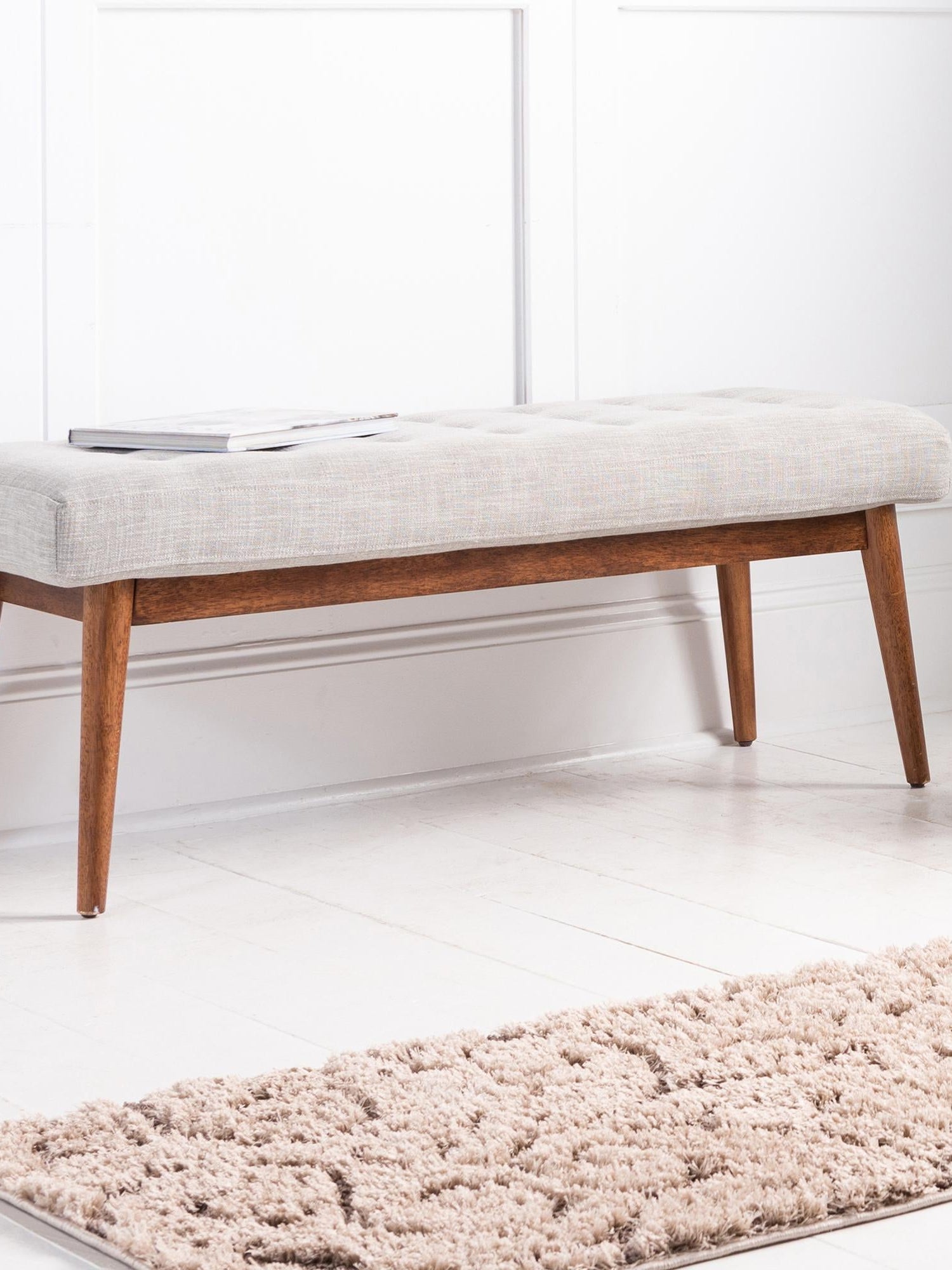 Light Brown 2' 7 x 10' Floral Shag Runner Area Rug Thick Soft Touch Fluffy & Plush Shaggy Pile 100% Polyester With Cotton Backing Carpet for Interior Design for Sale at Rug Engine