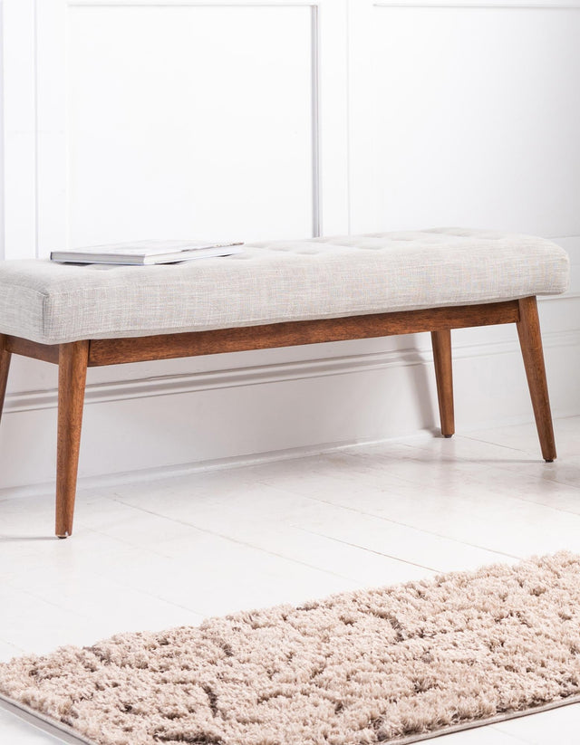 Light Brown 2' 7 x 10' Floral Shag Runner Area Rug Thick Soft Touch Fluffy & Plush Shaggy Pile 100% Polyester With Cotton Backing Carpet for Interior Design for Sale at Rug Engine