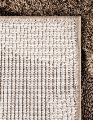 Light Brown 2' 7 x 10' Floral Shag Runner Area Rug Thick Soft Touch Fluffy & Plush Shaggy Pile 100% Polyester With Cotton Backing Carpet for Interior Design for Sale at Rug Engine