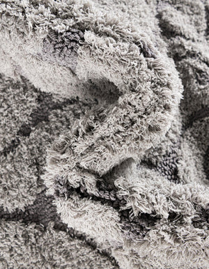 Light Gray and Gray 8' x 10' Floral Shag Rectangle Area Rug Thick Soft Touch Fluffy & Plush Shaggy Pile 100% Polyester With Cotton Backing Carpet for Interior Design for Sale at Rug Engine