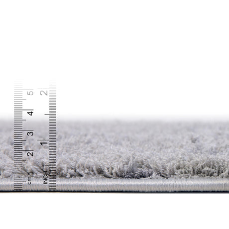 Light Gray and Gray 2' x 6' 9 Floral Shag Runner Area Rug Thick Soft Touch Fluffy & Plush Shaggy Pile 100% Polyester With Cotton Backing Carpet for Interior Design for Sale at Rug Engine