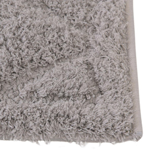Gray 3' x 10' Trellis Shag Runner Rug