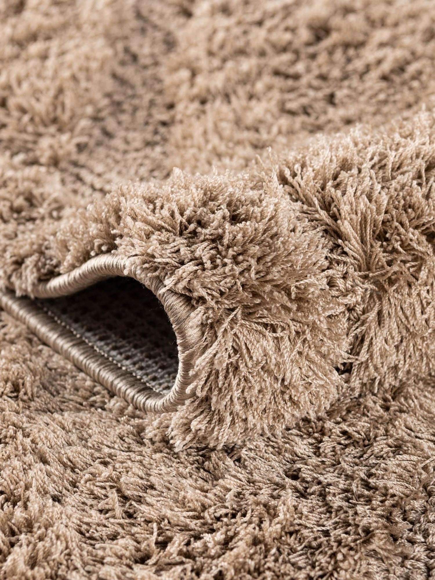 Beige 4' x 6' Trellis Shag Rectangle Area Rug Thick Soft Touch Fluffy & Plush Shaggy Pile Geometric Modern Unique Carpet for Home Interior Design for Sale at Rug Engine
