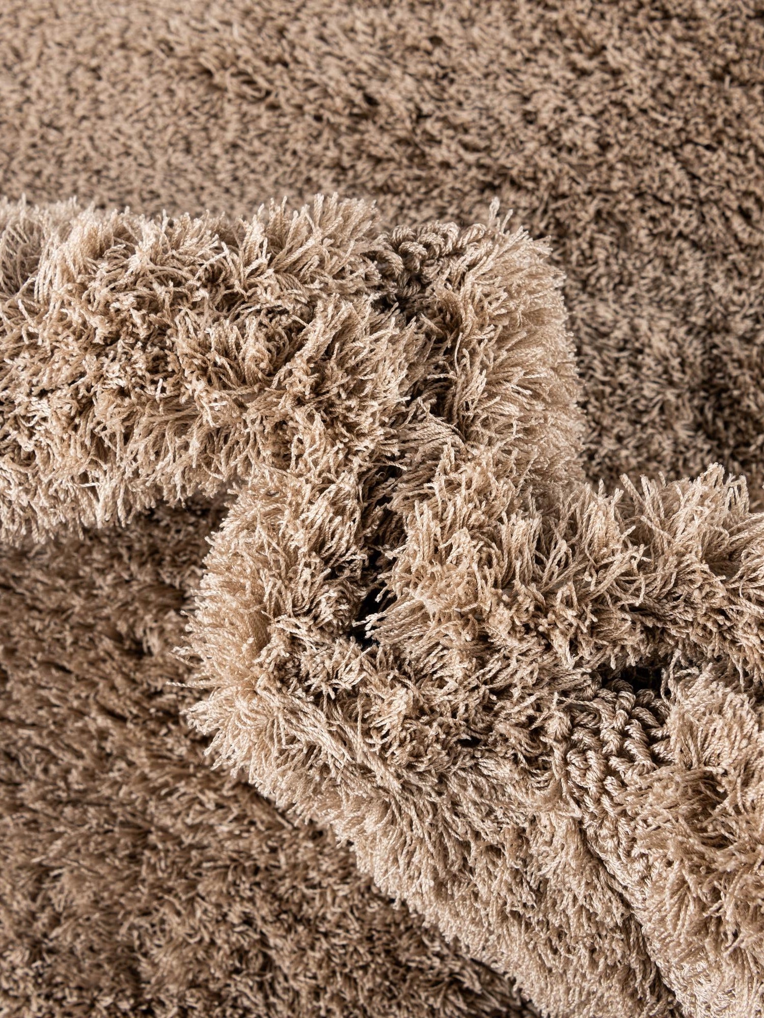 Beige 4' x 6' Trellis Shag Rectangle Area Rug Thick Soft Touch Fluffy & Plush Shaggy Pile Geometric Modern Unique Carpet for Home Interior Design for Sale at Rug Engine