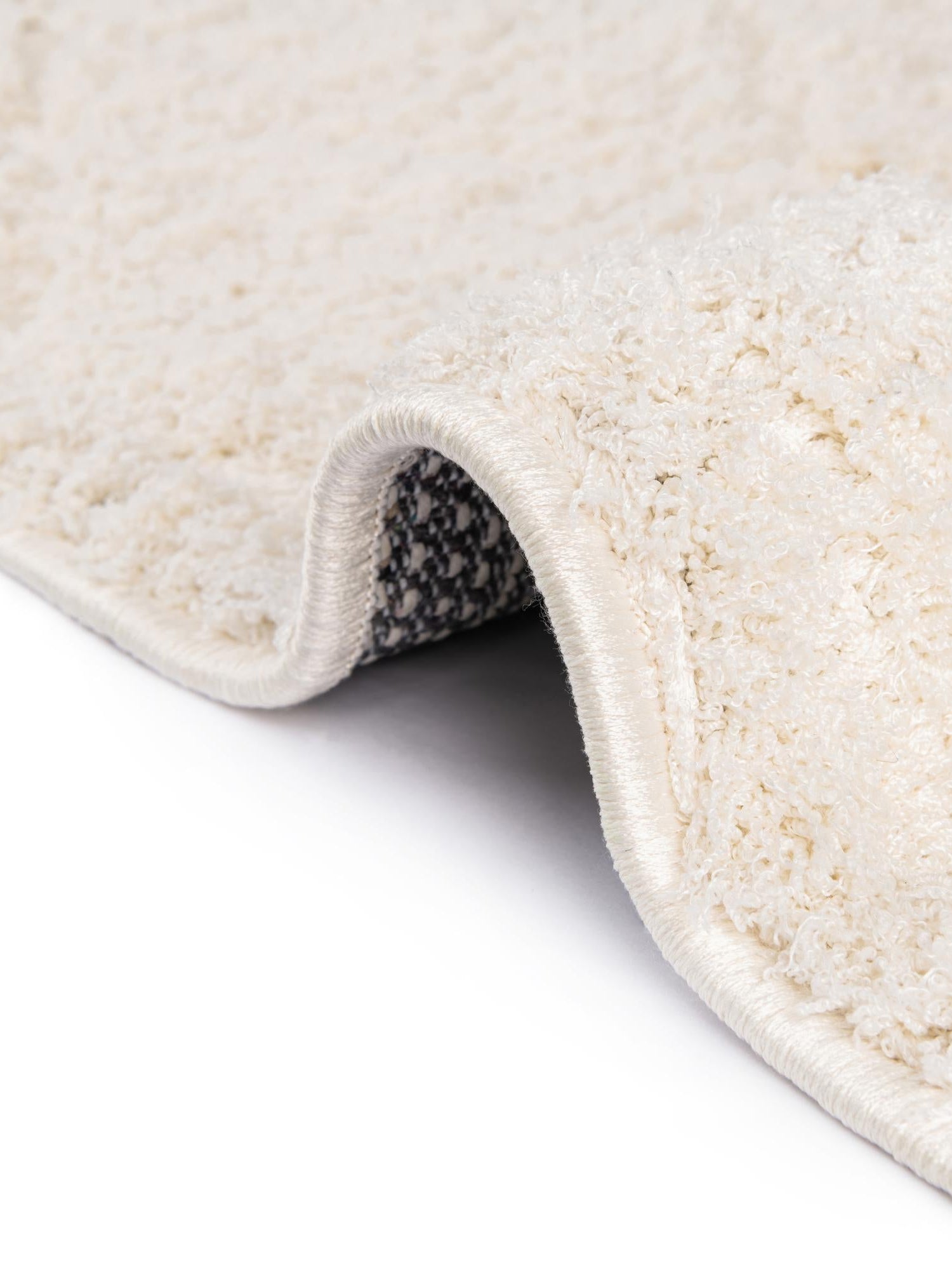 Ivory 8' x 10' Trellis Shag Rectangle Area Rug Thick Soft Touch Fluffy & Plush Shaggy Pile Geometric Modern Unique Carpet for Home Interior Design for Sale at Rug Engine