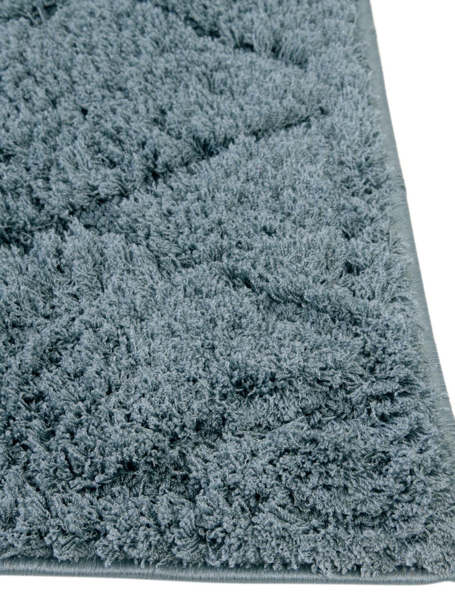 Light Blue 2' 7 x 10' Trellis Shag Runner Area Rug Thick Soft Touch Fluffy & Plush Shaggy Pile Geometric Modern Unique Carpet for Home Interior Design for Sale at Rug Engine
