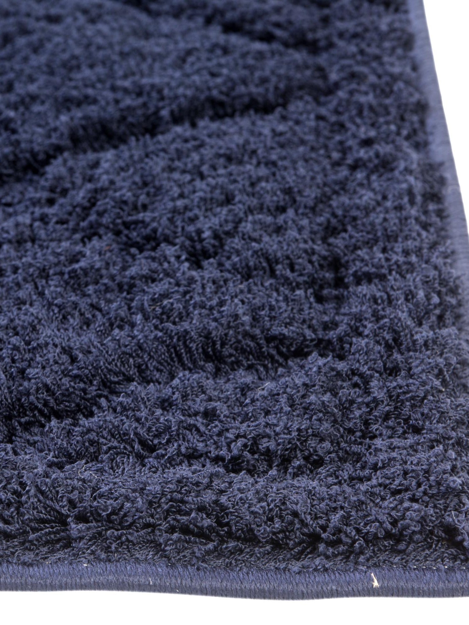 Navy Blue 4' 1 x 6' 1 Trellis Shag Rectangle Area Rug Thick Soft Touch Fluffy & Plush Shaggy Pile Geometric Modern Unique Carpet for Home Interior Design for Sale at Rug Engine