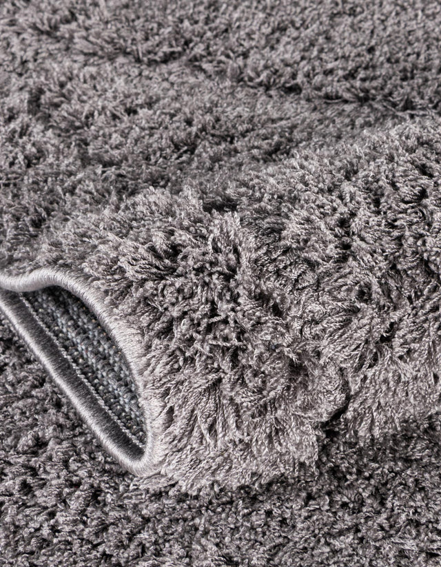 Dark Gray 9' x 12' 2 Trellis Shag Rectangle Area Rug Thick Soft Touch Fluffy & Plush Shaggy Pile