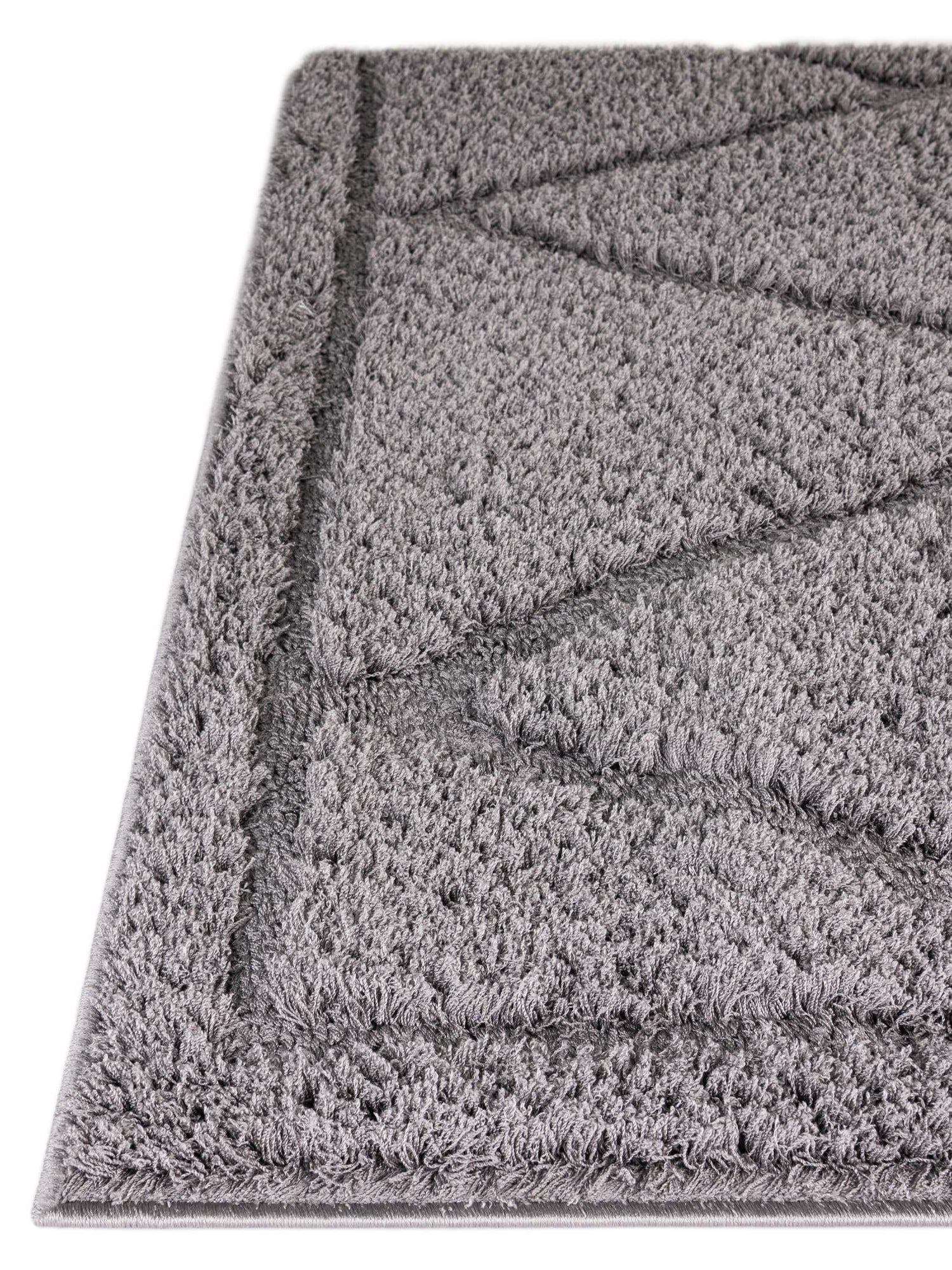 Dark Gray 8' x 10' Trellis Shag Rectangle Area Rug Thick Soft Touch Fluffy & Plush Shaggy Pile Geometric Modern Unique Carpet for Home Interior Design for Sale at Rug Engine