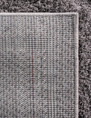 Dark Gray 8' x 10' Trellis Shag Rectangle Area Rug Thick Soft Touch Fluffy & Plush Shaggy Pile