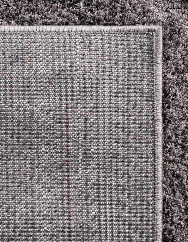 Dark Gray 8' x 10' Trellis Shag Rectangle Area Rug Thick Soft Touch Fluffy & Plush Shaggy Pile