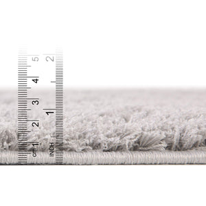 Gray 2' x 6' 7 Trellis Shag Runner Area Rug Thick Soft Touch Fluffy & Plush Shaggy Pile