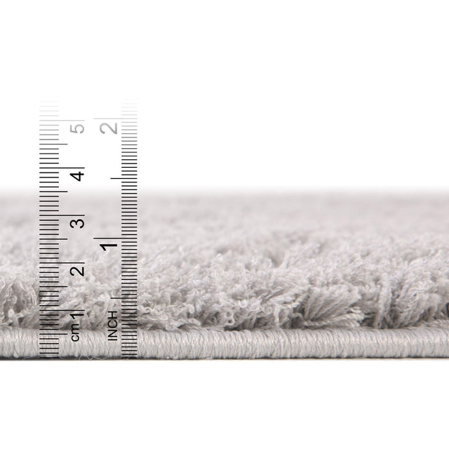 Gray 2' x 6' 7 Trellis Shag Runner Area Rug Thick Soft Touch Fluffy & Plush Shaggy Pile