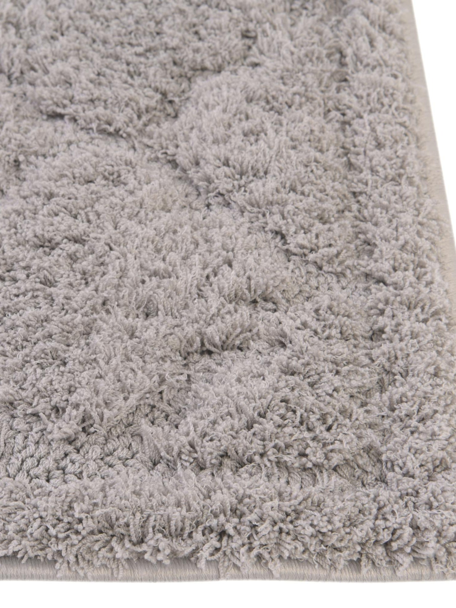 Gray 2' 7 x 10' Trellis Shag Runner Area Rug Thick Soft Touch Fluffy & Plush Shaggy Pile Geometric Modern Unique Carpet for Home Interior Design for Sale at Rug Engine