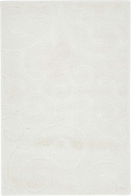Ivory 8' x 10' Trellis Shag Rectangle Rug