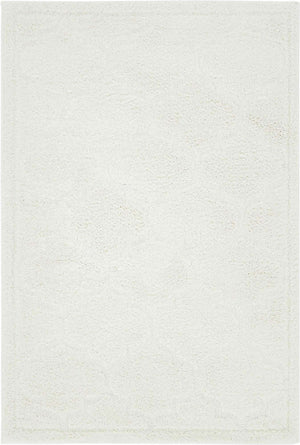 Ivory 4' 1 x 6' 1 Trellis Shag Rectangle Area Rug Thick Soft Touch Fluffy & Plush Shaggy Pile