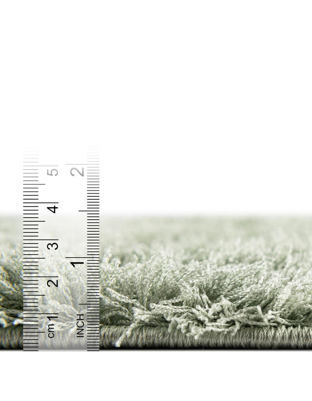 Green 5' 1 x 8' Trellis Shag Rectangle Area Rug Thick Soft Touch Fluffy & Plush Shaggy Pile
